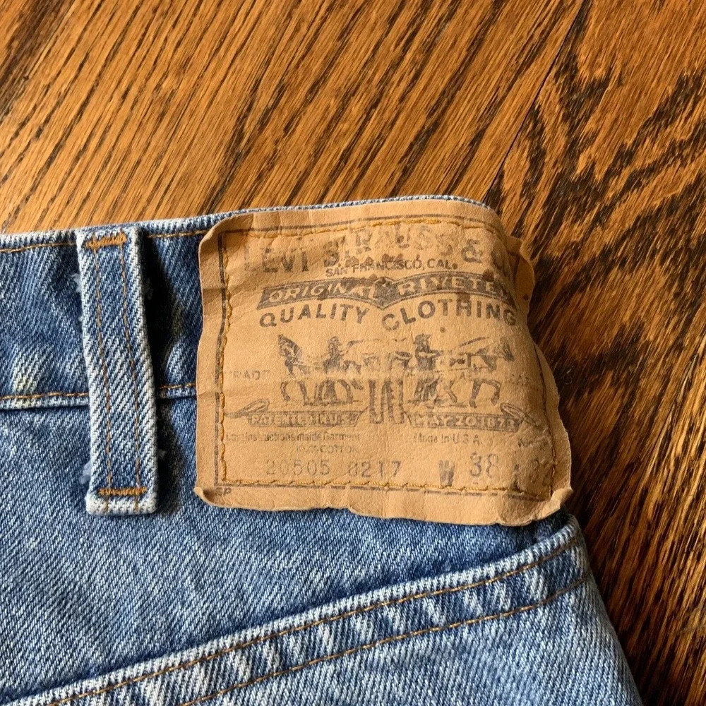 Vintage Levi's 505 Orange Tab Jeans Stonewash 38x30 Jeans‎ 20505-0217 USA 90s